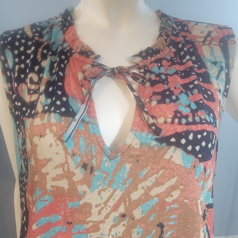 NIC+ZOE Multicolor Printed Sleeveless Maxi Dress - Picture 3 of 11